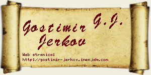 Gostimir Jerkov vizit kartica